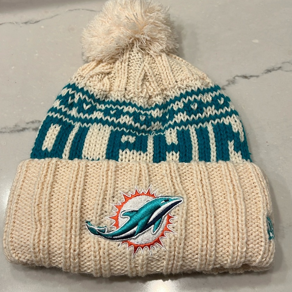 Dolphins beanie - gently used